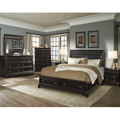 Park Avenue Upholstered Headboard Storage Bedroom Collection by Vaughan Furniture -image