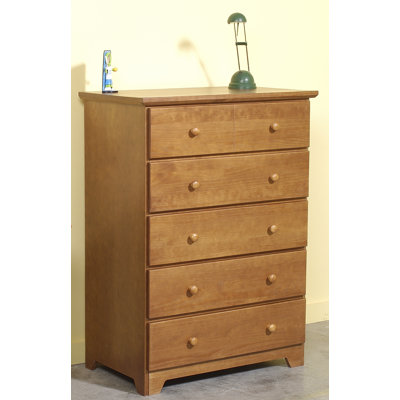 Shutter 5 Drawer Bedroom Chest by Linon -image