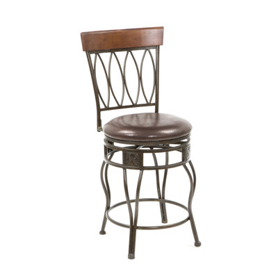 Linon Four Oval Back Counter Stool