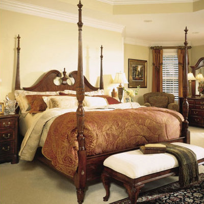 Click To Image : Grove Pediment Four Poster Bed by American Drew Now