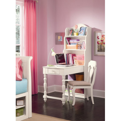 Lea Industries Hannah Bookcase Writing Desk with Hutch