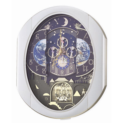Rhythm U.S.A Inc Peaceful Cosmos Entertainer Melody Clock