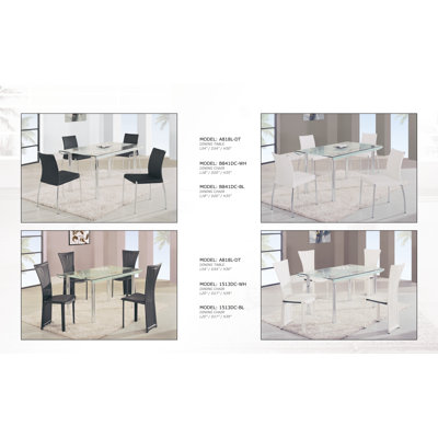 Global Furniture USA Foucher 5 Piece Dining Set