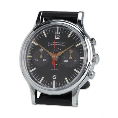 Wristwatch Alarm Silver Geneva Clock