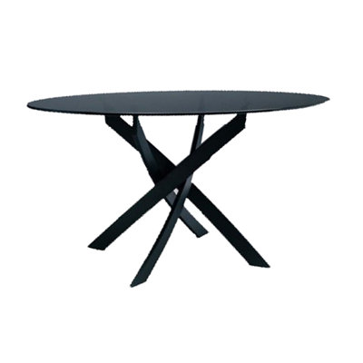 Bontempi Casa Barone 3 Piece Round Dining Table with Shark Chairs