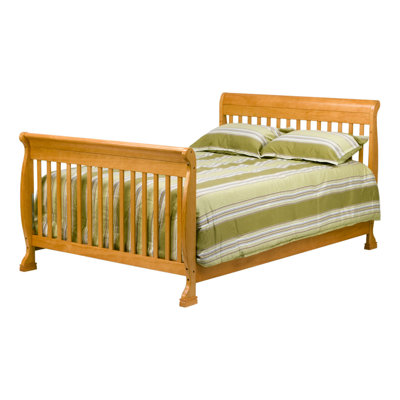 DaVinci Kalani Two Piece Convertible Crib Set with Toddler Rail in Honey Oak