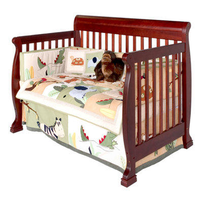 DaVinci Kalani Three Piece Convertible Crib Nursery Set with Toddler Rail in Cherry