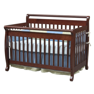 DaVinci Emily 4-in-1 Convertible Crib with Toddler Rail in Cherry