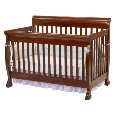 DaVinci Kalani Two Piece Convertible Crib Set with Toddler Rail in Cherry