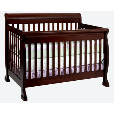 DaVinci Kalani Three Piece Convertible Crib Nursery Set with Toddler Rail in Cherry