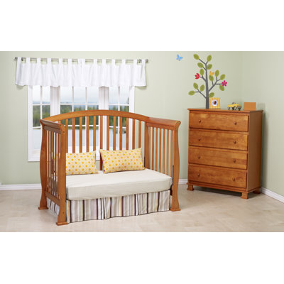 DaVinci Thompson Three Piece Convertible Crib Nursery Set  with Toddler Rail in Oak