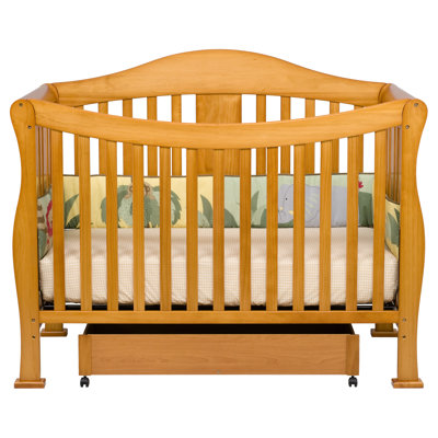 DaVinci Parker Three Piece Convertible Crib Nursery Set with Toddler Rail in Cherry Pine