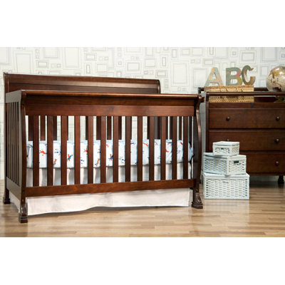 DaVinci Kalani Two Piece Convertible Crib Set with Toddler Rail in Honey Oak