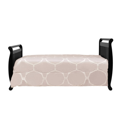 DaVinci Emily 4-in-1 Convertible Crib with Toddler Rail in Ebony Black