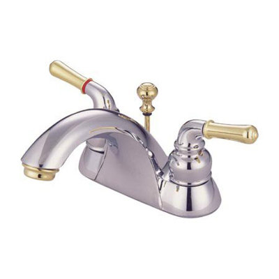 Elements of Design St. Charles Centerset Bathroom Faucet with Double Lever Handles
