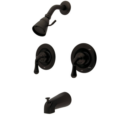 Elements of Design St. Charles Pressure Balanced Volume Control Tub and Shower Faucet