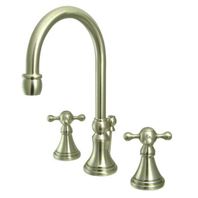 Elements of Design Madison Widespread Bathroom Faucet with Double Cross Handles