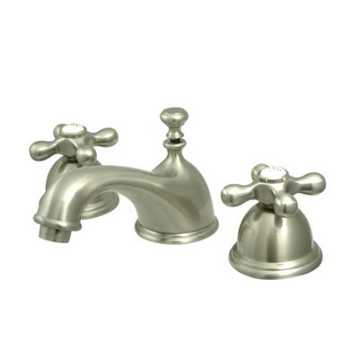 Elements of Design Widespread Bathroom Faucet with Double Cross Handles