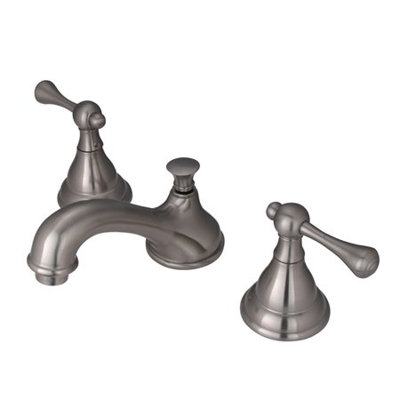 Elements of Design Widespread Bathroom Faucet with Double Buckingham Lever Handles