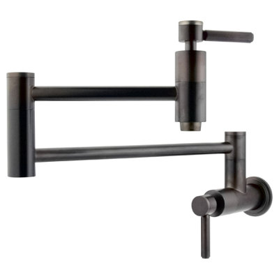 Elements of Design Nuvo Double Handle Wall Mount Pot Filler with Concord Lever Handles