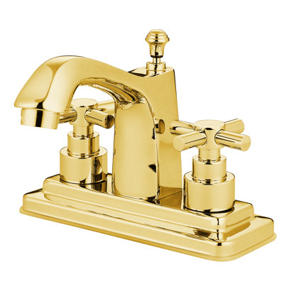 Elements of Design Tampa Centerset Bathroom Faucet with Double Cross Handles
