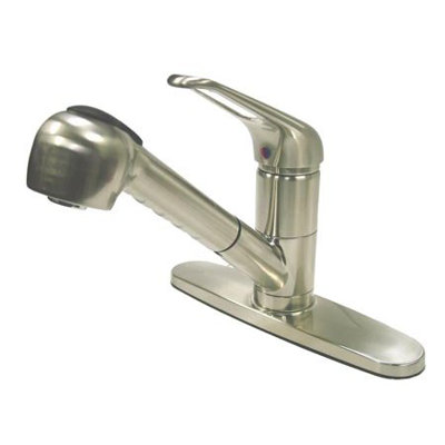 Designer Kitchen Faucets on Elements Of Design Daytona Single Handle Centerset Kitchen Faucet With