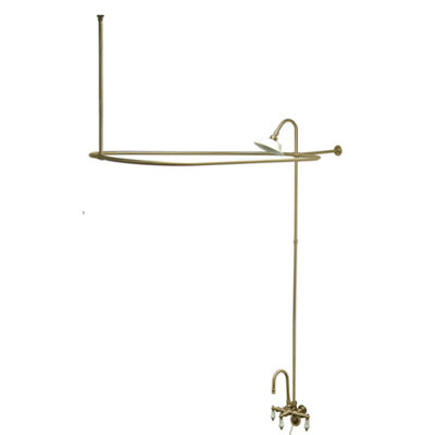 Elements of Design Vintage Shower and Tub Faucet with Porcelain Lever Handles