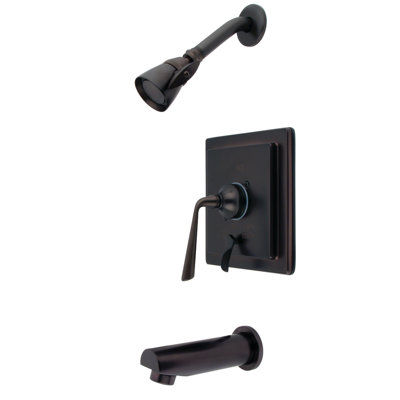 Elements of Design Silver Sage Single Handle Tub and Shower Faucet with Diverter