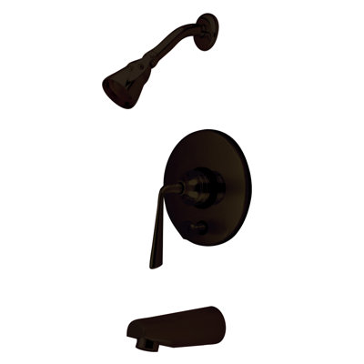 Elements of Design Silver Sage Tub and Shower Faucet Single Handle