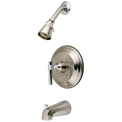 Elements of Design Milano Pressure Balanced Diverter Tub and Shower Faucet with Magellen Lever Handles