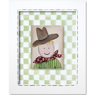 Doodlefish Western Cowboy Framed Giclee Wall Art