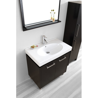 Virtu Harmen Single 32" Bathroom Vanity Set in Espresso