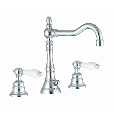 Fima by Nameeks Herend Widespread Bathroom Sink Faucet with Double Lever Handles