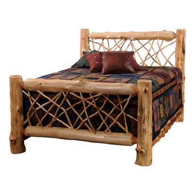 Fireside Lodge Traditional Cedar Log Slat Bedroom Collection