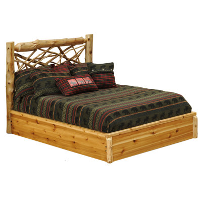 Click To Image : Cedar Twig Platform Bed by Fireside Lodge Now