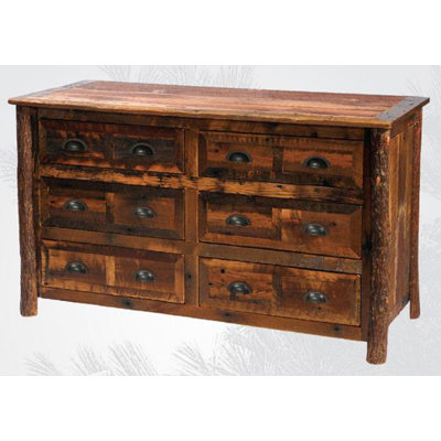 Reclaimed Barnwood 6 Drawer Dresser by Fireside Lodge -image