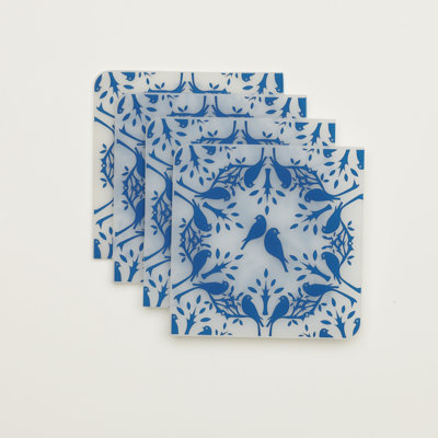 Modern-Twist Coaster Notz  Birds n Trees Coasters (Set of 4)