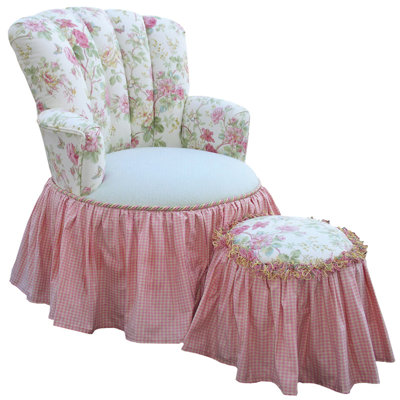 Angel Song English Bouqet Princess Glider Ottoman