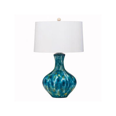 Westwood Blue Cascade One Light Portable Table Lamp
