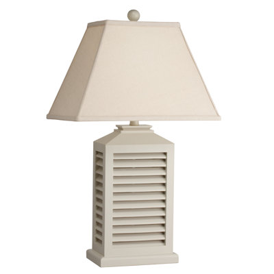 One Light Table Lamp in White