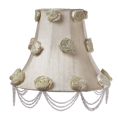 Jubilee Collection Large Crystal Dangle Lamp Base with Optional Shade