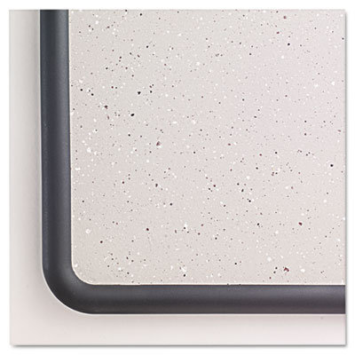 Quartet&reg; Contour Granite-Finish Tack Board with Black Frame 48" W x 36" D