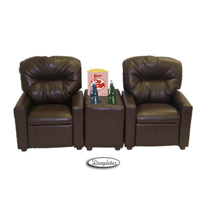Dozy Dotes Theater Seating Leather Kid's Recliner Chair