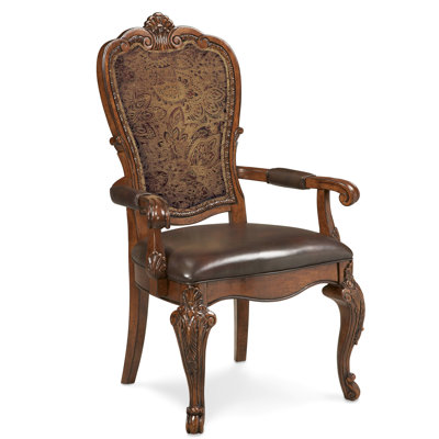 A.R.T. Old World Upholstered Back Arm Chair