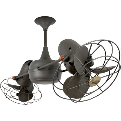 Matthews Fan Company 36" Duplo Dinamico 3 Metal Blade Rotational Ceiling Fan