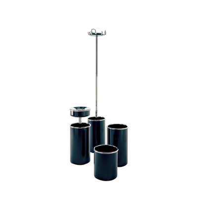 Rexite Colmo Coat Stand with Umbrella Stand in Black