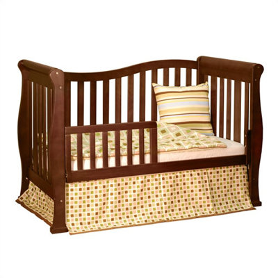 AFG Furniture Athena Nadia Convertible Crib with Toddler Rail in Espresso