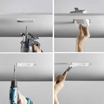 Zaneen Lighting Invisibli 1 Light Recessed Adjustable LED