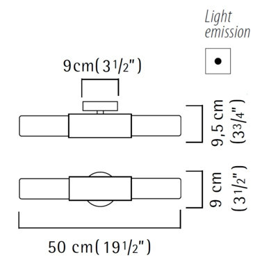 Zaneen Lighting Onsen ADA Wall Sconce