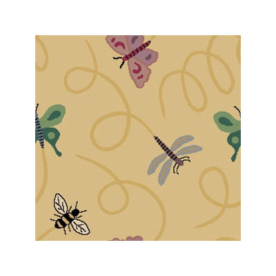 Joy Carpets Nature Gold Wing Dings Novelty Rug